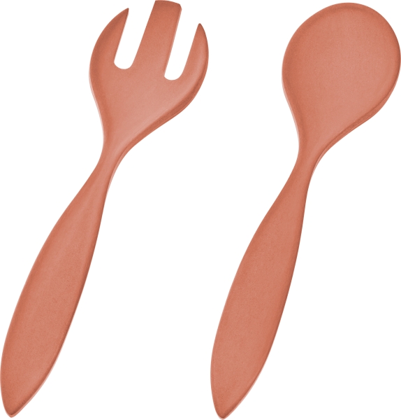 Salatbesteck 30cm terra Biopolymer